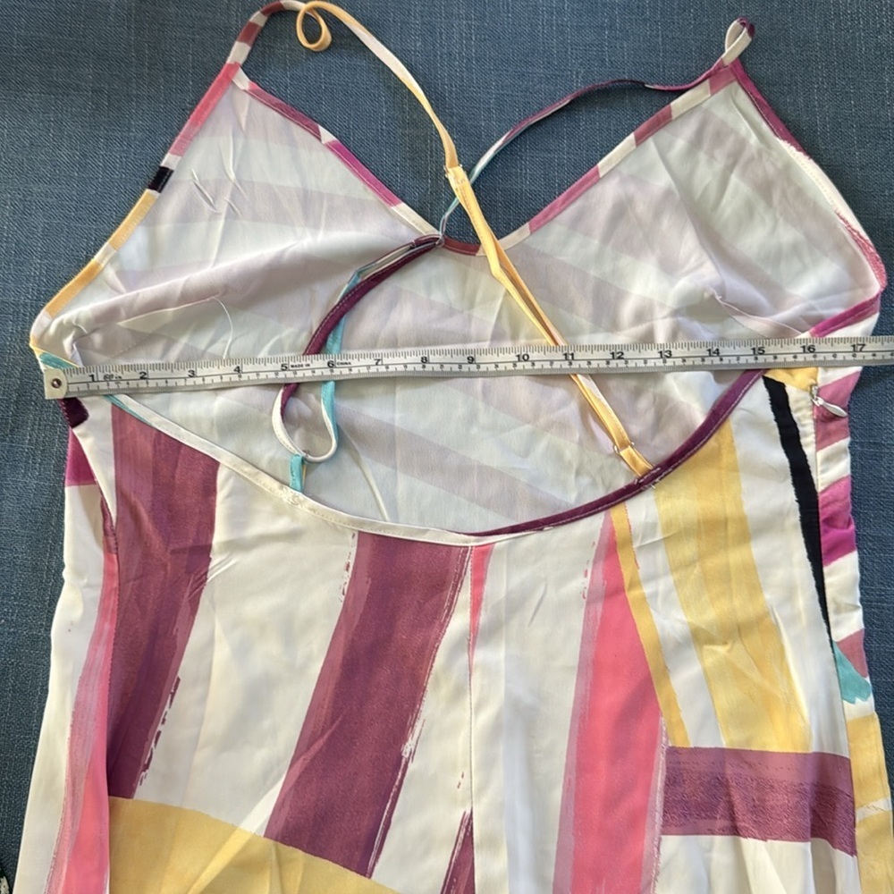 REDUCED! NWT Cupshe Pink and Yellow High Low Sundress - Picture 7 of 7